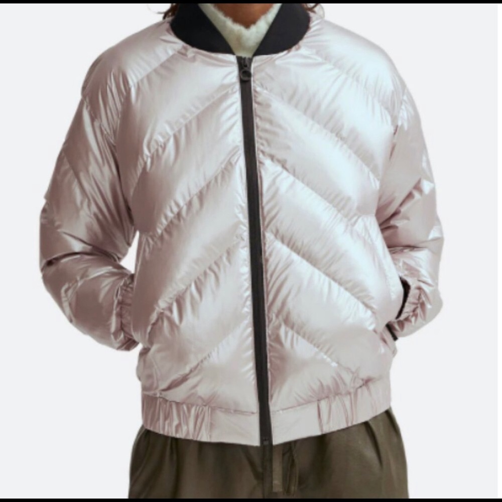 Noize Amber-M Pink Metallic Puffy Jacket